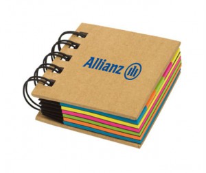 post it cuaderno con logo