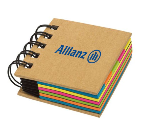 post it cuaderno con logo